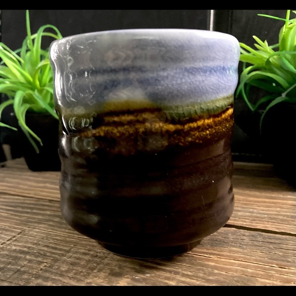 Vintage Studio Art Pottery Handleless Mug - Picture 4 of 8